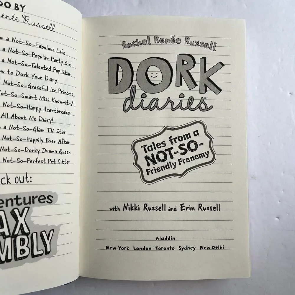 Dork Diaries 11 Tales from a Not So Friendly Frenemy Rachel Renee Russell Hardco